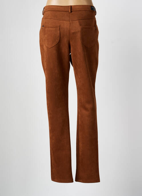 Pantalon slim maro CHRISTINE LAURE femeie