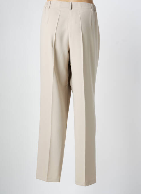 Pantalon drept bej CHRISTINE LAURE femeie