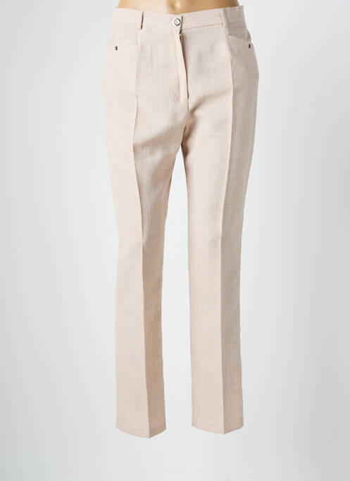 Pantalon slim bej CHRISTINE LAURE femeie