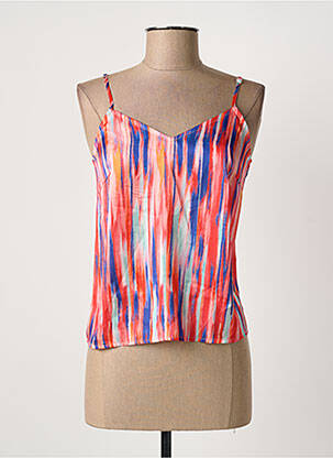 Top mâneci cu bretele ajustabile bretele subțiri roșu MOLLY BRACKEN femme