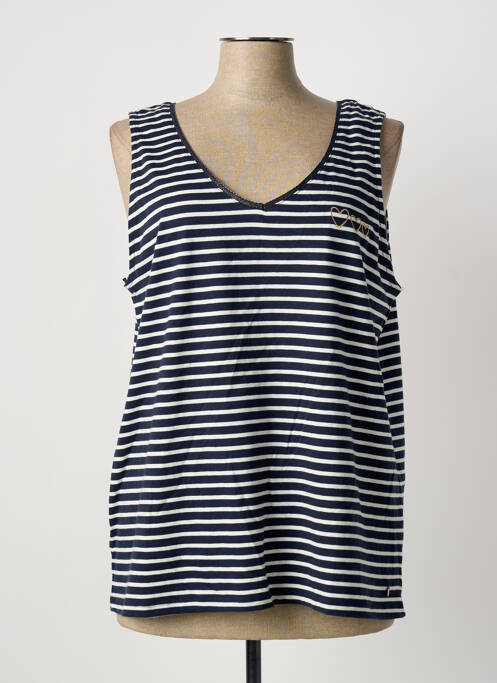 Maiou croială dreaptă fără mâneci albastru C'EST BEAU LA VIE femme