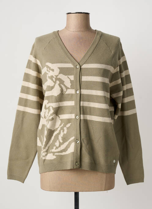 Vestă cu mâneci lungi verde CREAM femeie