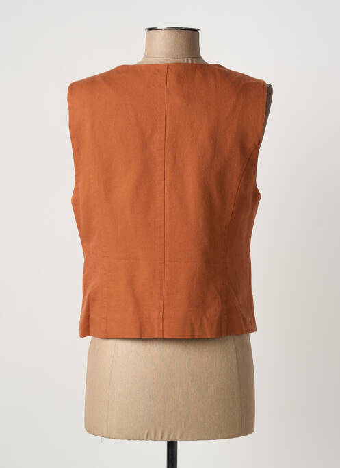 Vestă fără mâneci maro C'EST BEAU LA VIE femeie