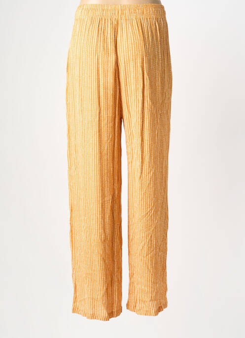 Pantalon drept galben MOLLY BRACKEN femeie