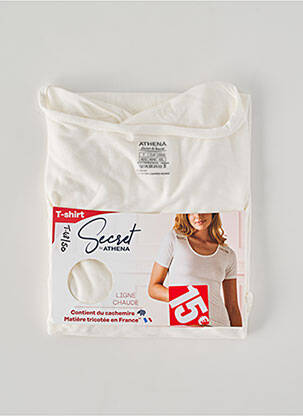 Top/caraco elasticitate alb ATHENA femeie
