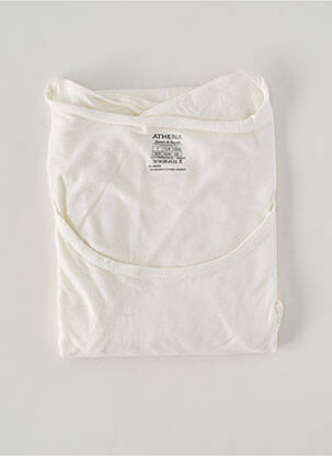 Top/caraco elasticitate alb ATHENA femeie