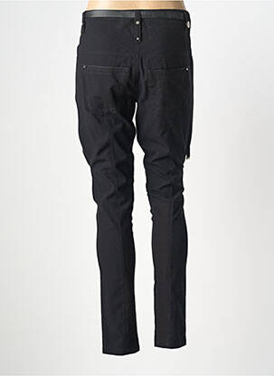Pantalon slim țesătură poplin mărime normală negru HICH USE femeie