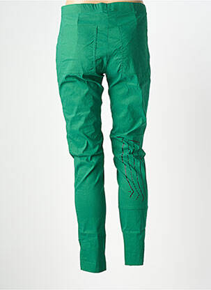 Pantalon slim talie elastică mărime normală verde BLACK LABEL femeie