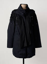 Parka finisaj interior dublat fără glugă negru MARITHE & FRANCOIS GIRBAUD femme