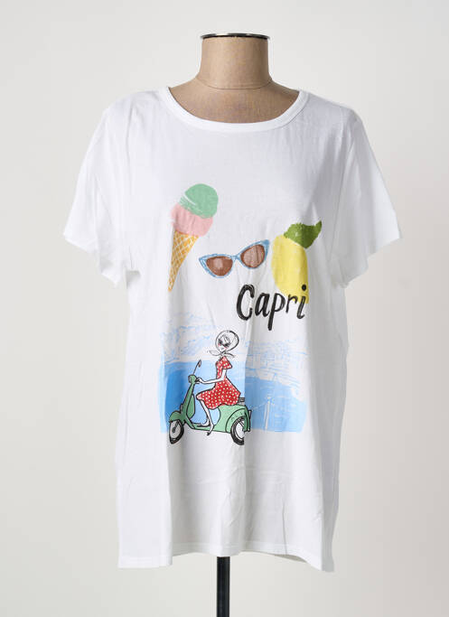 Tricou alb ALLUDE femeie