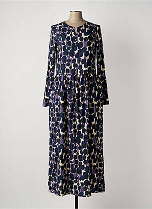 Rochie lungă mâneci lungi mâneci lungi violet ALESSIA  femeie