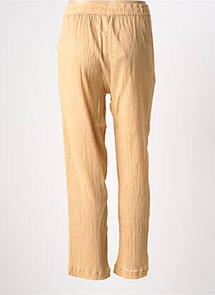 Pantalon slim talie elastică bej TERRE ROUGE femeie