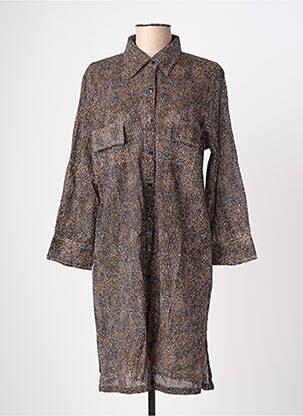 Rochie scurtă maro TERRE ROUGE femeie