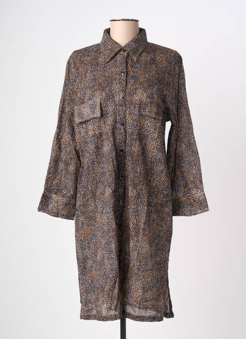 Rochie scurtă maro TERRE ROUGE femeie