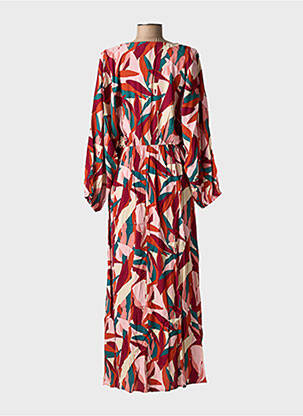 Rochie lungă mâneci lungi mâneci lungi roz GRACE & MILA femeie