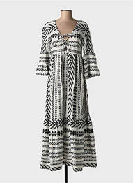 Rochie lungă mâneci lungi mâneci lungi negru GOA GOA femme