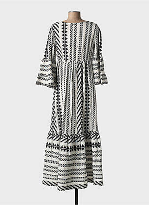Rochie lungă mâneci lungi mâneci lungi negru GOA GOA femeie