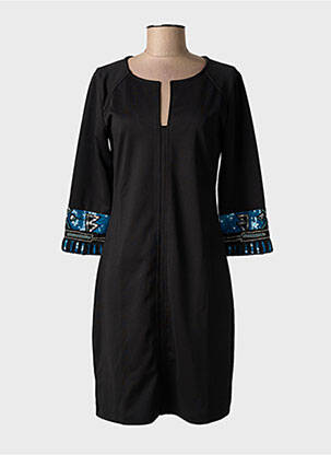 Rochie midi mâneci 3/4 mâneci 3/4 negru GOA GOA femeie
