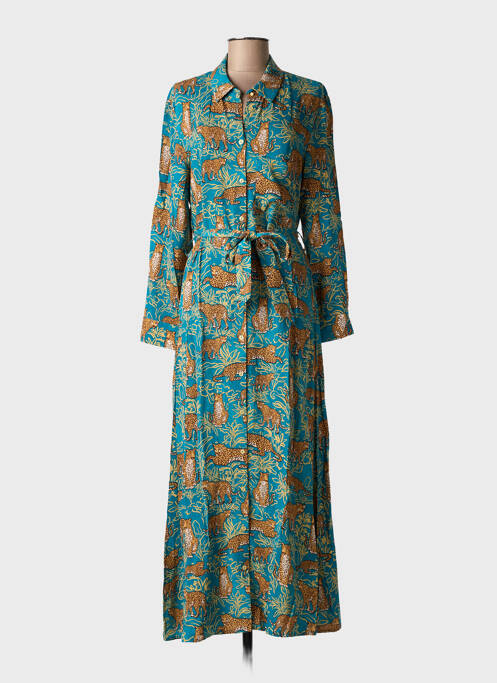 Rochie lungă albastru GRACE & MILA femeie