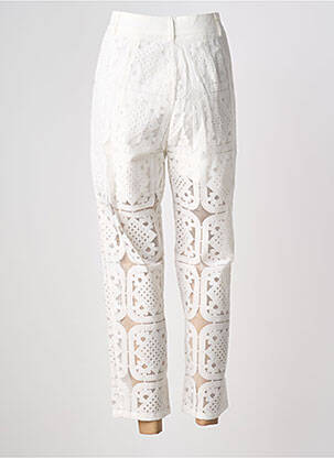 Pantalon 7/8 elasticitate alb GOA GOA femeie
