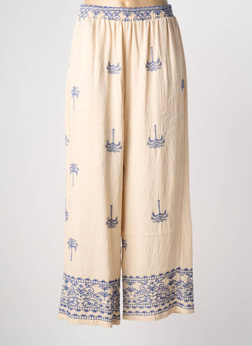 Pantalon larg bej SORBET femeie