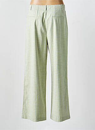 Pantalon chino țesătură poplin mărime normală verde THE KORNER femeie