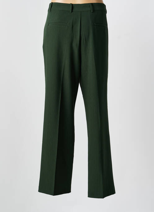 Pantalon chino închidere cu fermoar sub clapetă cu nasturi mărime normală verde THE KORNER femme