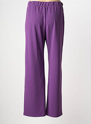 Pantalon drept talie elastică violet SPG WOMAN femeie