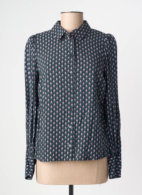 Cămașă imprimeu fantezie mâneci lungi negru C'EST BEAU LA VIE femme