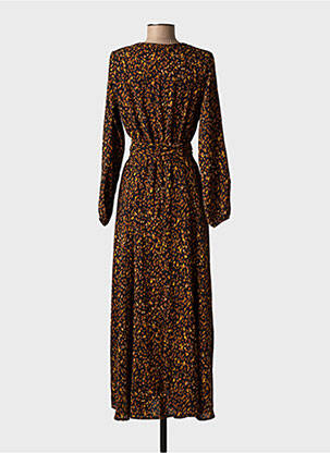 Rochie lungă mâneci lungi mâneci lungi negru DONA LISA femeie