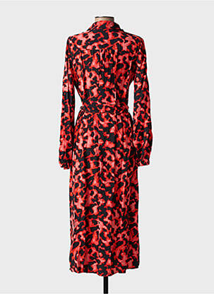 Rochie lungă mâneci lungi mâneci lungi portocalie B.YOUNG femeie