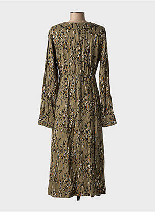 Rochie midi mâneci lungi mâneci lungi verde LOLA ESPELETA femeie
