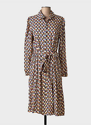 Rochie midi mâneci lungi mâneci lungi roșu C'EST BEAU LA VIE femeie