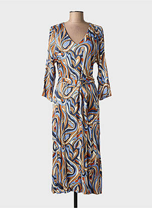 Rochie midi mâneci lungi mâneci lungi bej LOLA ESPELETA femeie