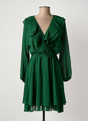 Rochie scurtă mâneci lungi mâneci lungi verde DONA LISA femeie