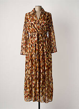 Rochie lungă maro DONA LISA femeie