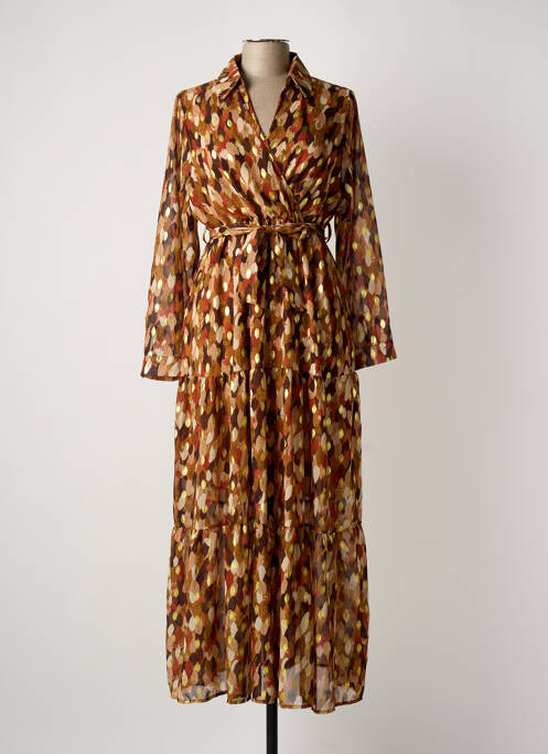 Rochie lungă maro DONA LISA femeie