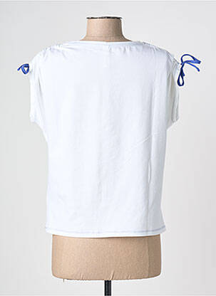 Tricou guler în v mâneci scurte alb SCORZZO femeie