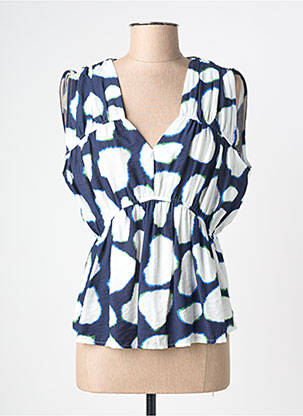 Top albastru SCORZZO femeie