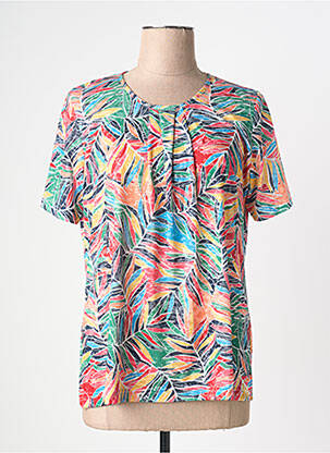 Tricou elasticitate mâneci scurte verde GRIFFON femeie