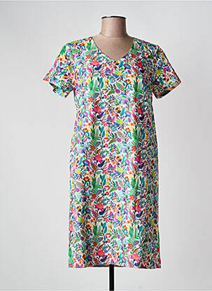 Rochie scurtă mâneci scurte mâneci scurte verde GUY DUBOUIS femeie