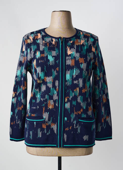 Vestă cu mâneci lungi albastru ELEANE femeie