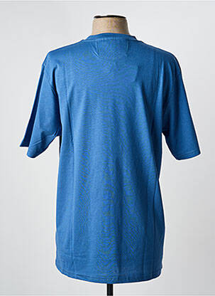 Tricou croială cambrată mâneci scurte albastru EASYLINE bărbat