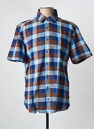 Cămașă cu mâneci scurte albastru JUPITER bărbat