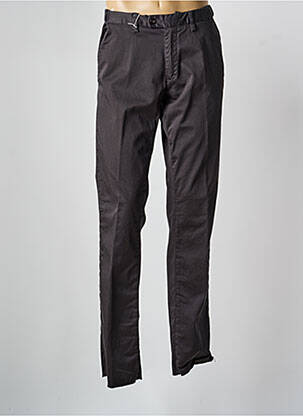 Pantalon chino țesătură poplin mărime normală gri KITISO bărbat