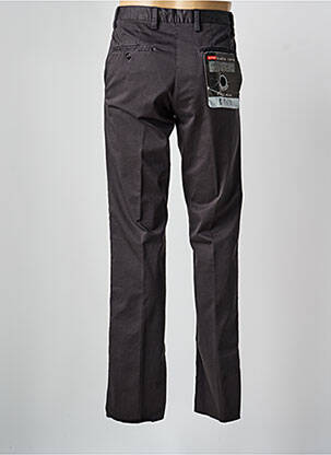 Pantalon chino țesătură poplin mărime normală gri KITISO bărbat
