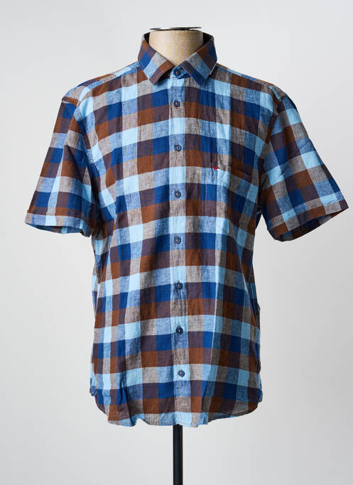 Cămașă cu mâneci scurte albastru JUPITER bărbat