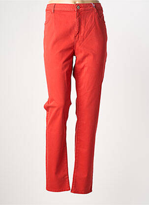 Blugi cu croială slim portocaliu KANOPE femeie