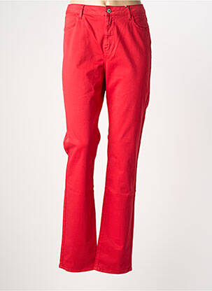 Blugi cu croială dreaptă roșu KANOPE femeie