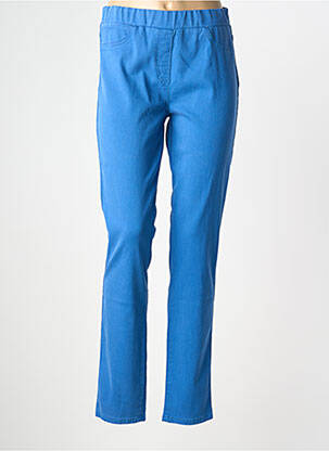 Jegging țesătură poplin mărime normală albastru CONCEPT K femeie